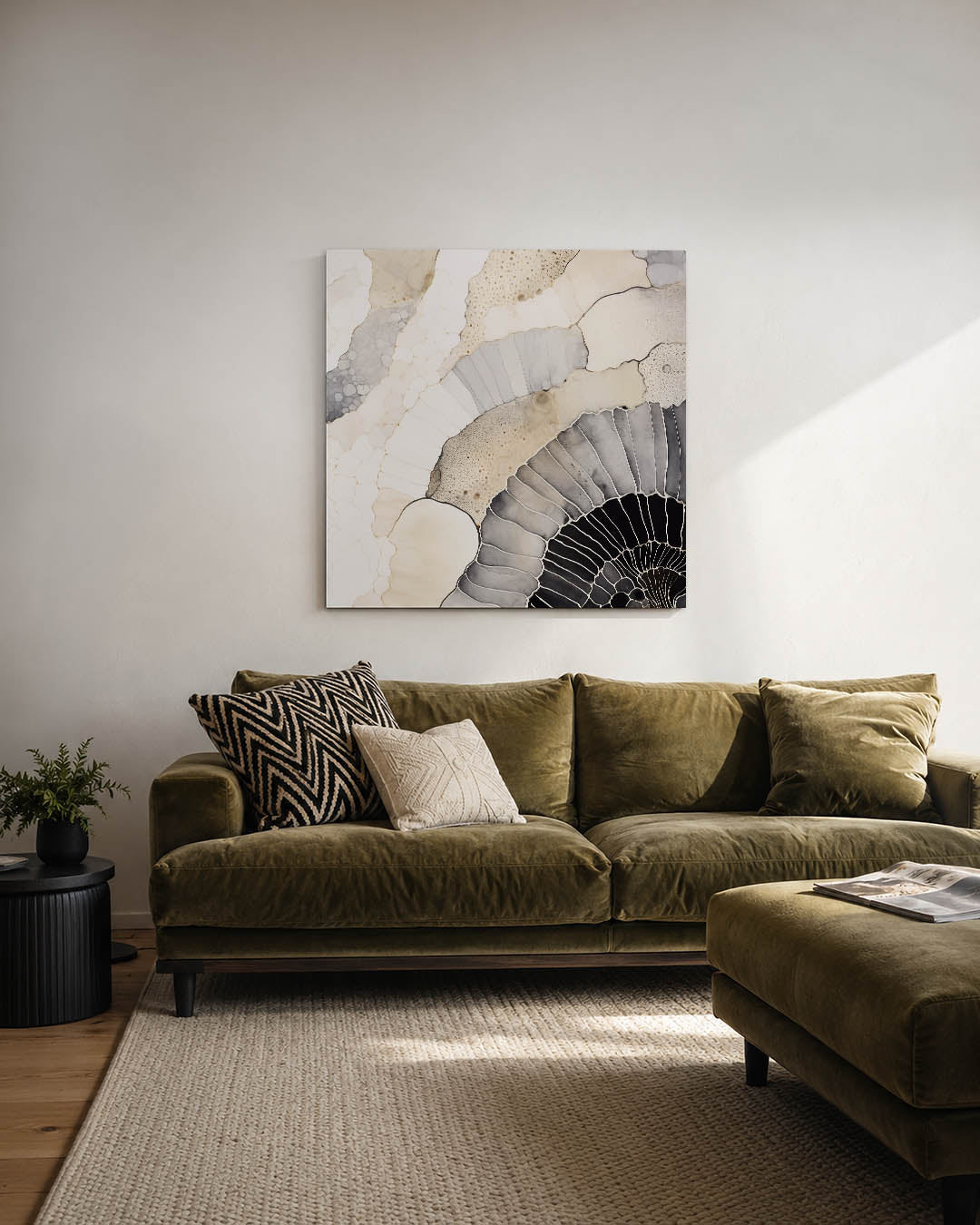 Organische vormen compositie Kunstwerk