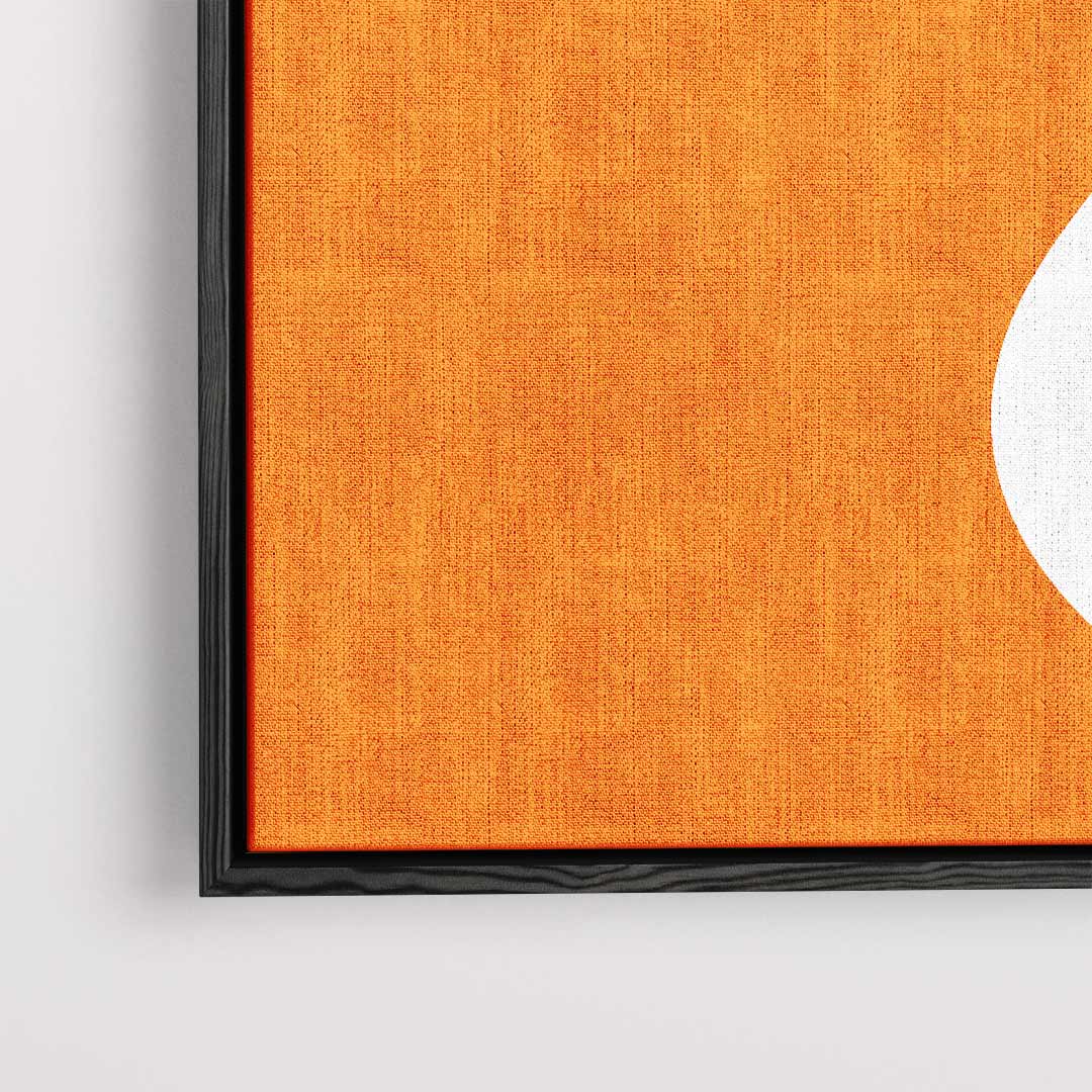 Speelse Oranje Golven Kunstwerk-canvas-dibond-plexiglas-wanddecoratie-WallArtistic