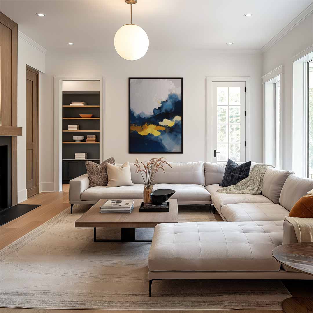 Stormachtige Dageraad Kunstwerk-canvas-dibond-plexiglas-wanddecoratie-WallArtistic