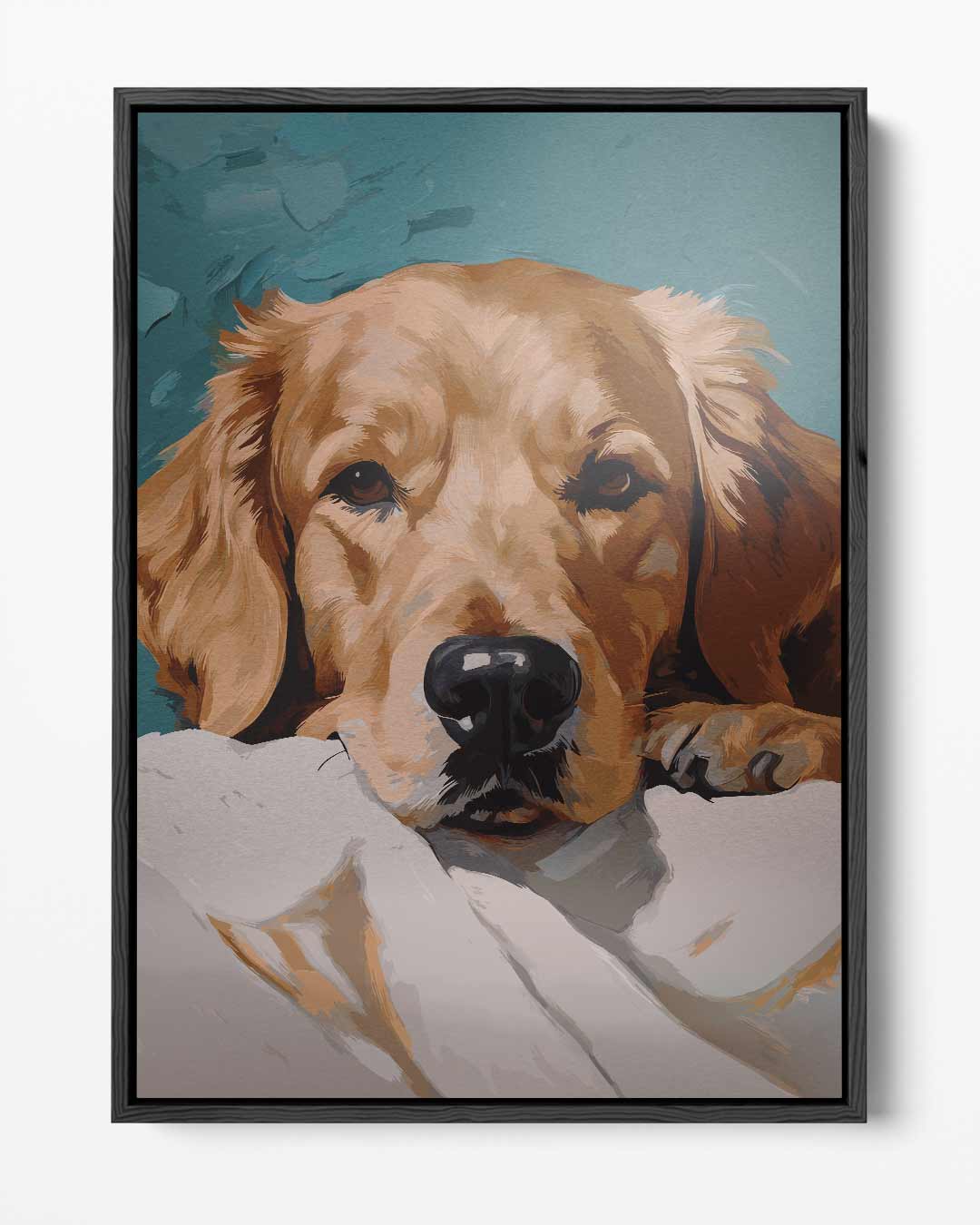 Sfeervol Hondenschilderij Kunstwerk-canvas-dibond-plexiglas-wanddecoratie-WallArtistic