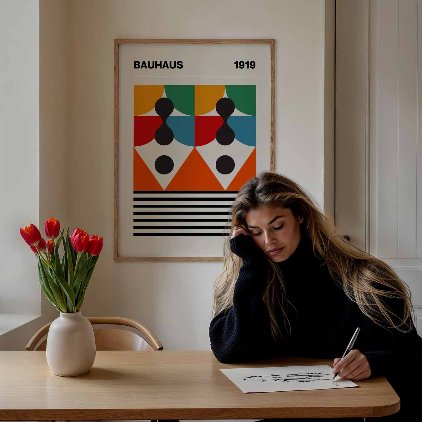 Bauhaus Stijlvolle Geometrische Poster