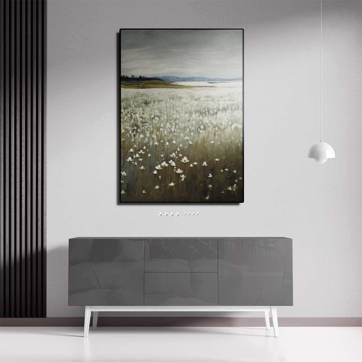 Bloemenzee bij de Zee Kunstwerk-canvas-dibond-plexiglas-wanddecoratie-WallArtistic
