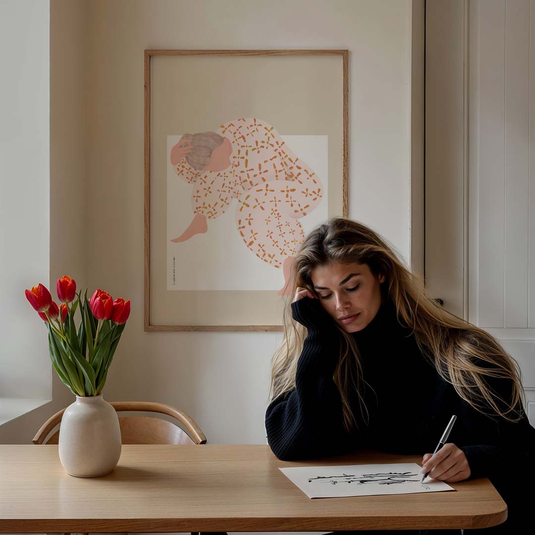 Kleurrijke Moderne Kunstposter-WallArtistic