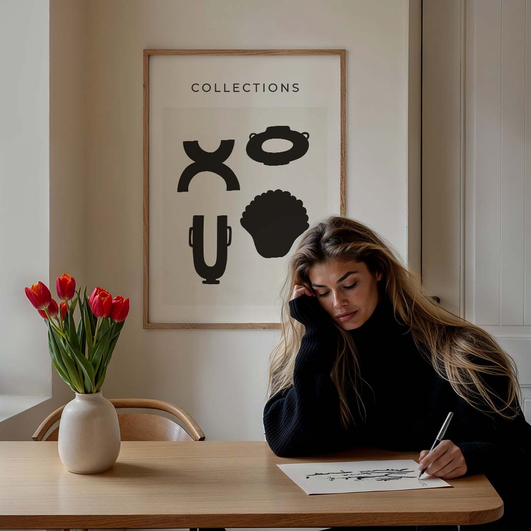 Abstracte Vormen Collectie Poster-WallArtistic