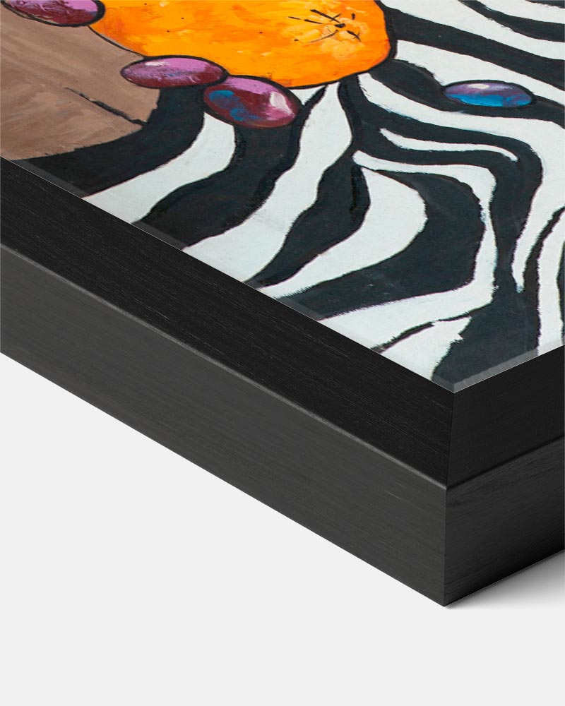 Kleurvolle Abstracte Fruitschaal Poster-WallArtistic