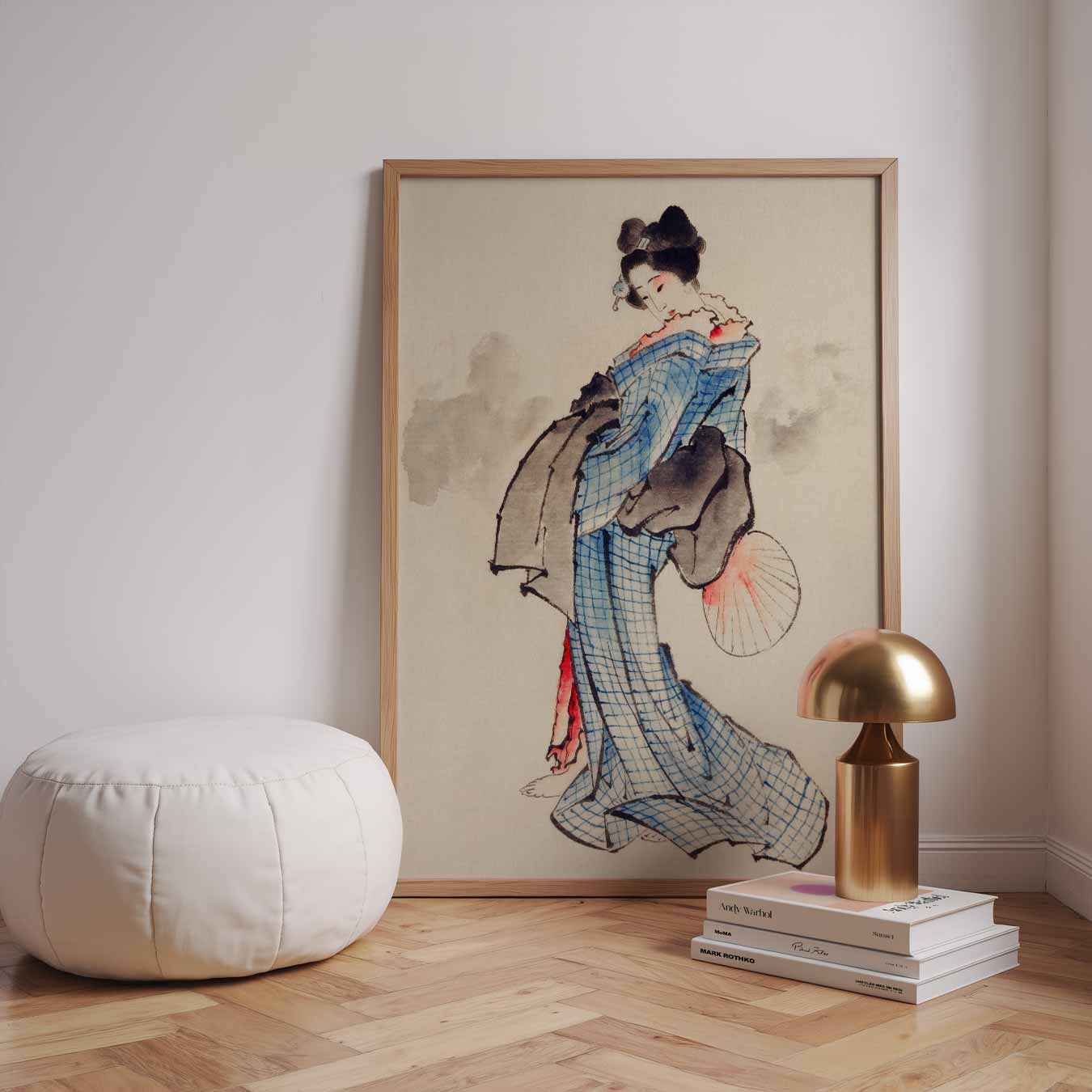 Elegante Japanse Schoonheid Wandposter-WallArtistic