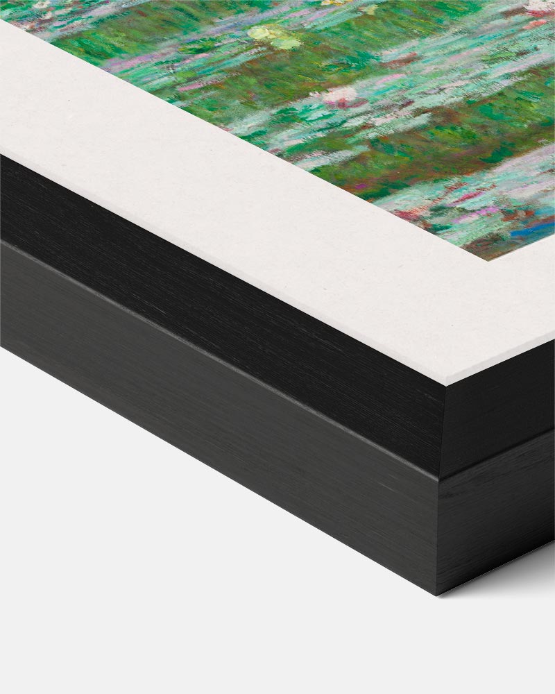 Monet's Betoverende Japanse Brug Poster