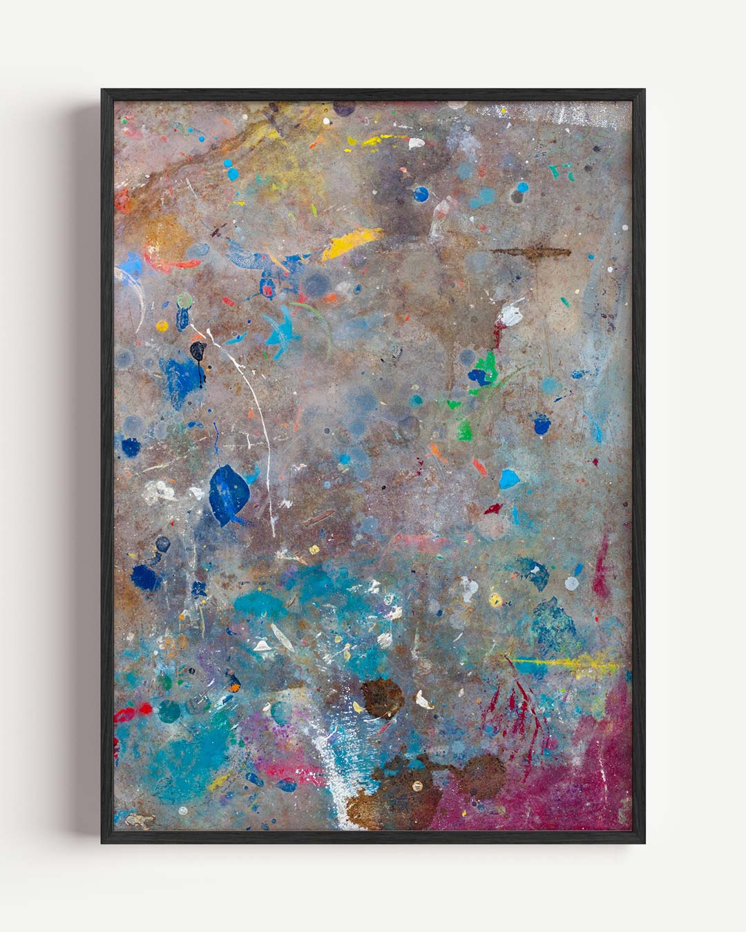 Abstracte Verfvlekken Poster-WallArtistic