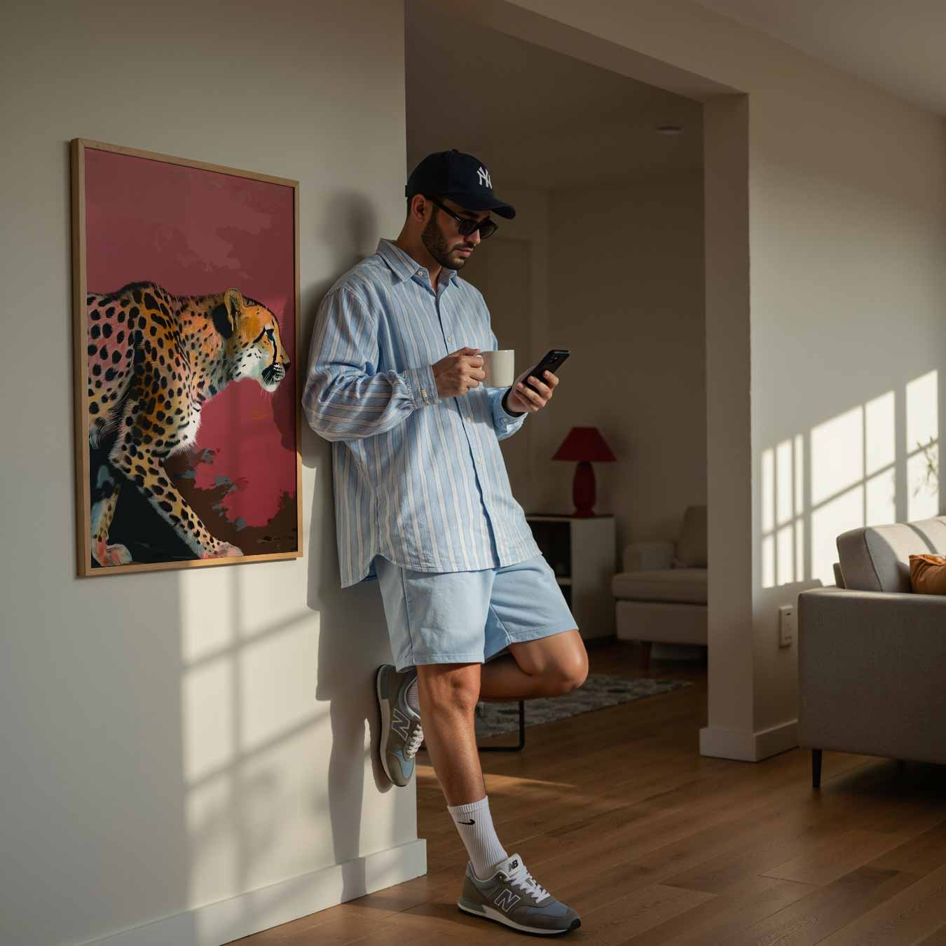 Elegante Cheetah Wanddecoratie Poster-WallArtistic