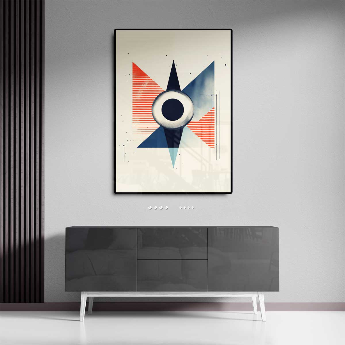 Geometrische Vortex Kunstwerk-canvas-dibond-plexiglas-wanddecoratie-WallArtistic
