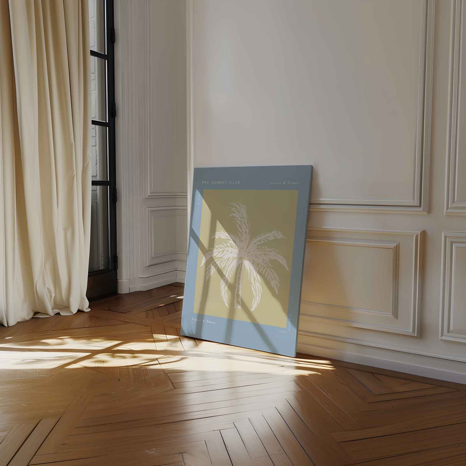 Tropische Palmboom Kunstprint Kunstwerk-canvas-dibond-plexiglas-wanddecoratie-WallArtistic