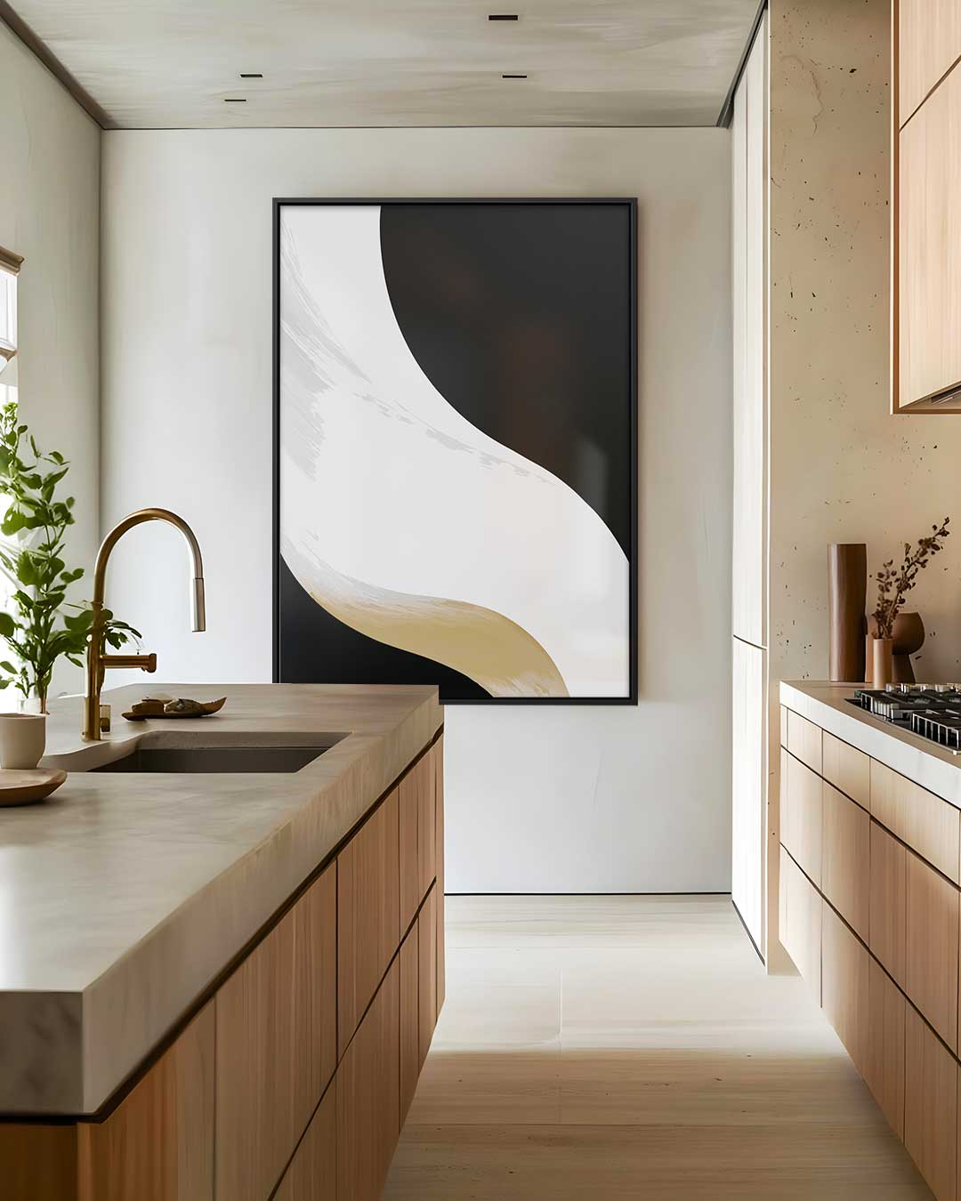 Stroming van Stilte Kunstwerk-canvas-dibond-plexiglas-wanddecoratie-WallArtistic
