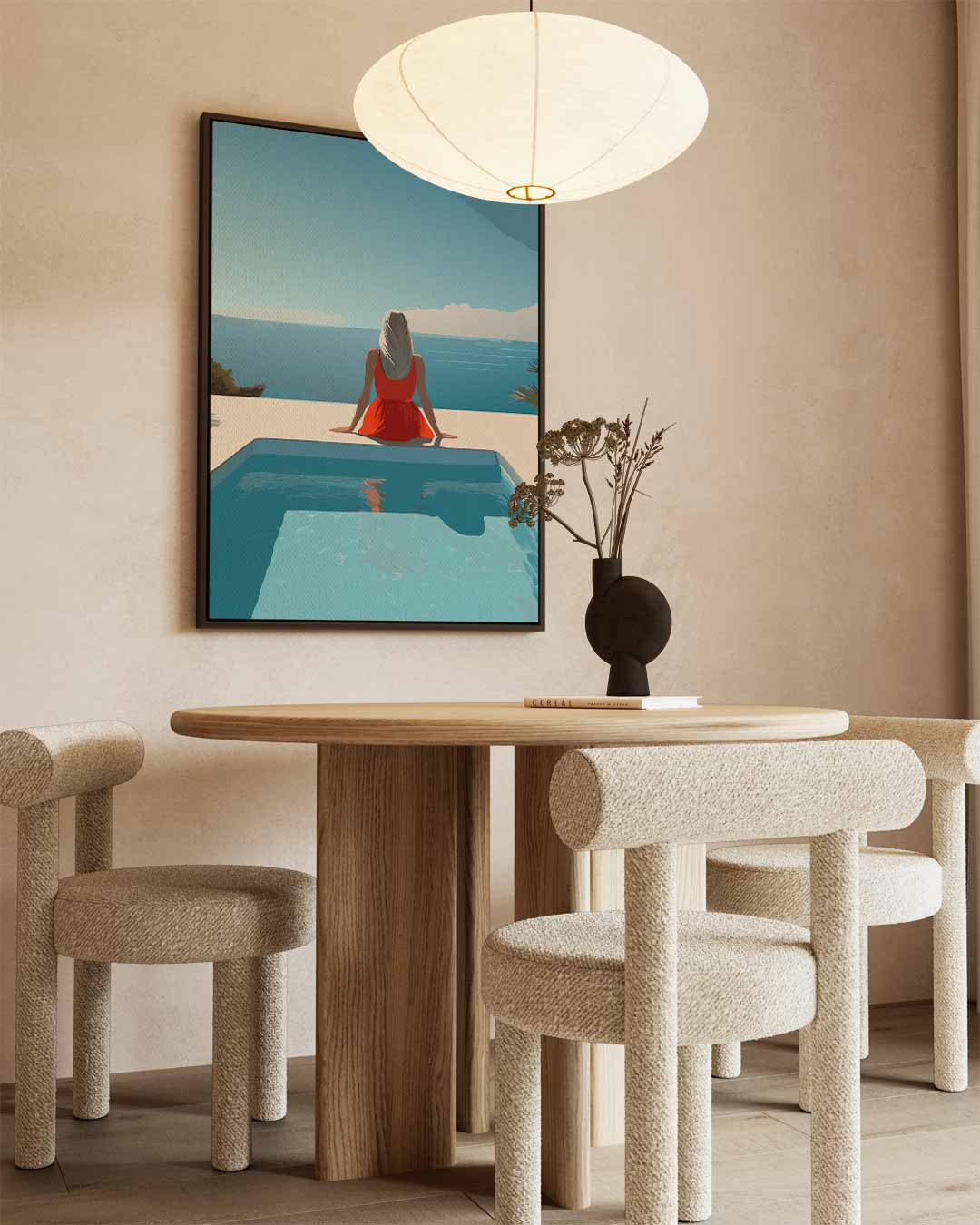 Zomer aan de Oceaan Kunstwerk-canvas-dibond-plexiglas-wanddecoratie-WallArtistic