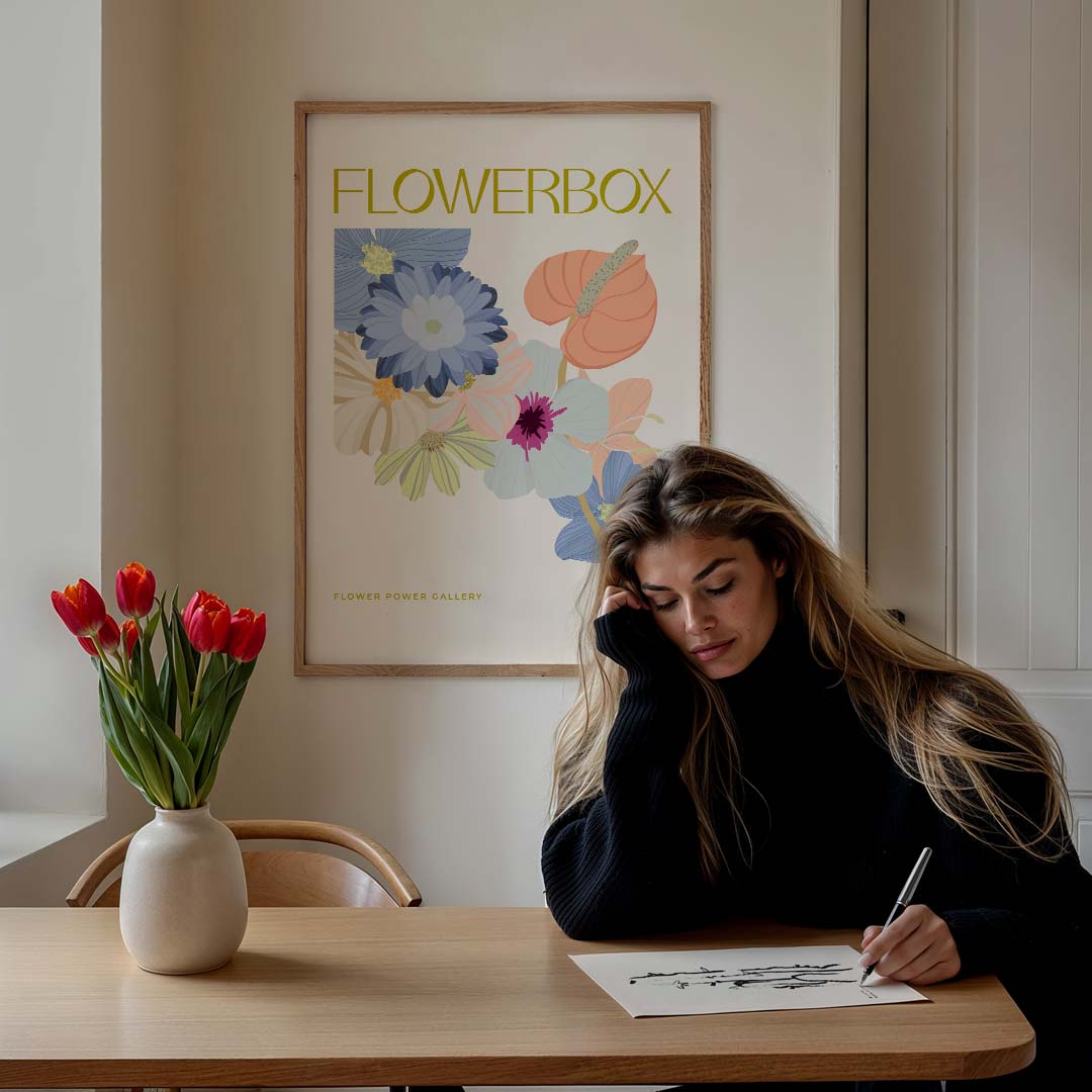 Flowerbox Bloemenposter-WallArtistic