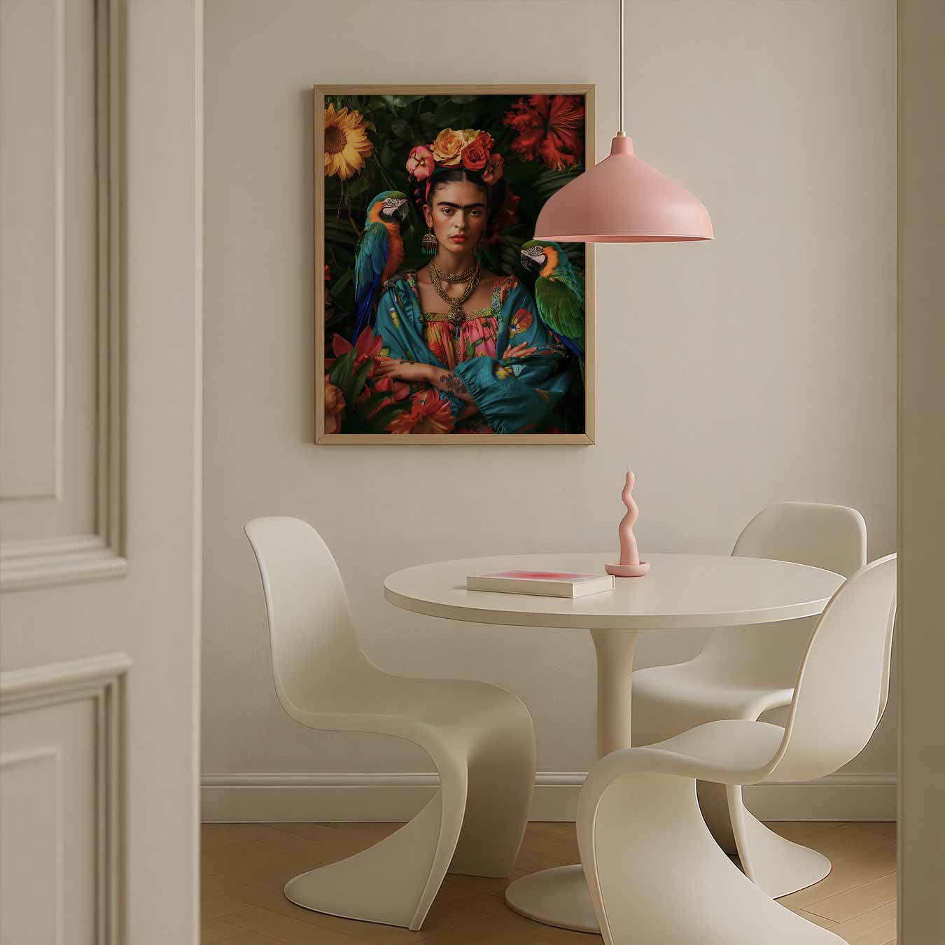 Kleurrijke Tropische Portretposter-WallArtistic