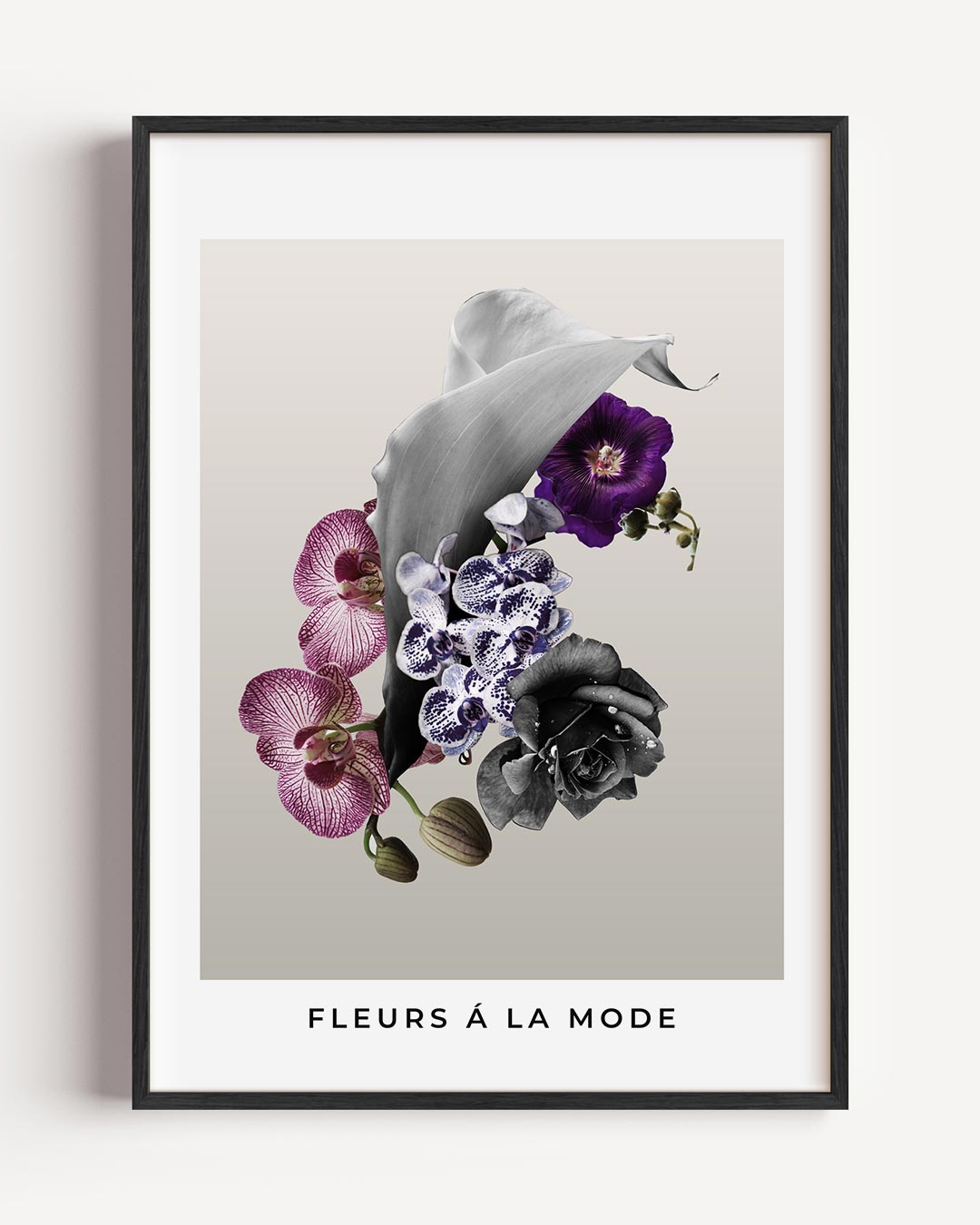 Bloemrijke Elegantie Poster-WallArtistic