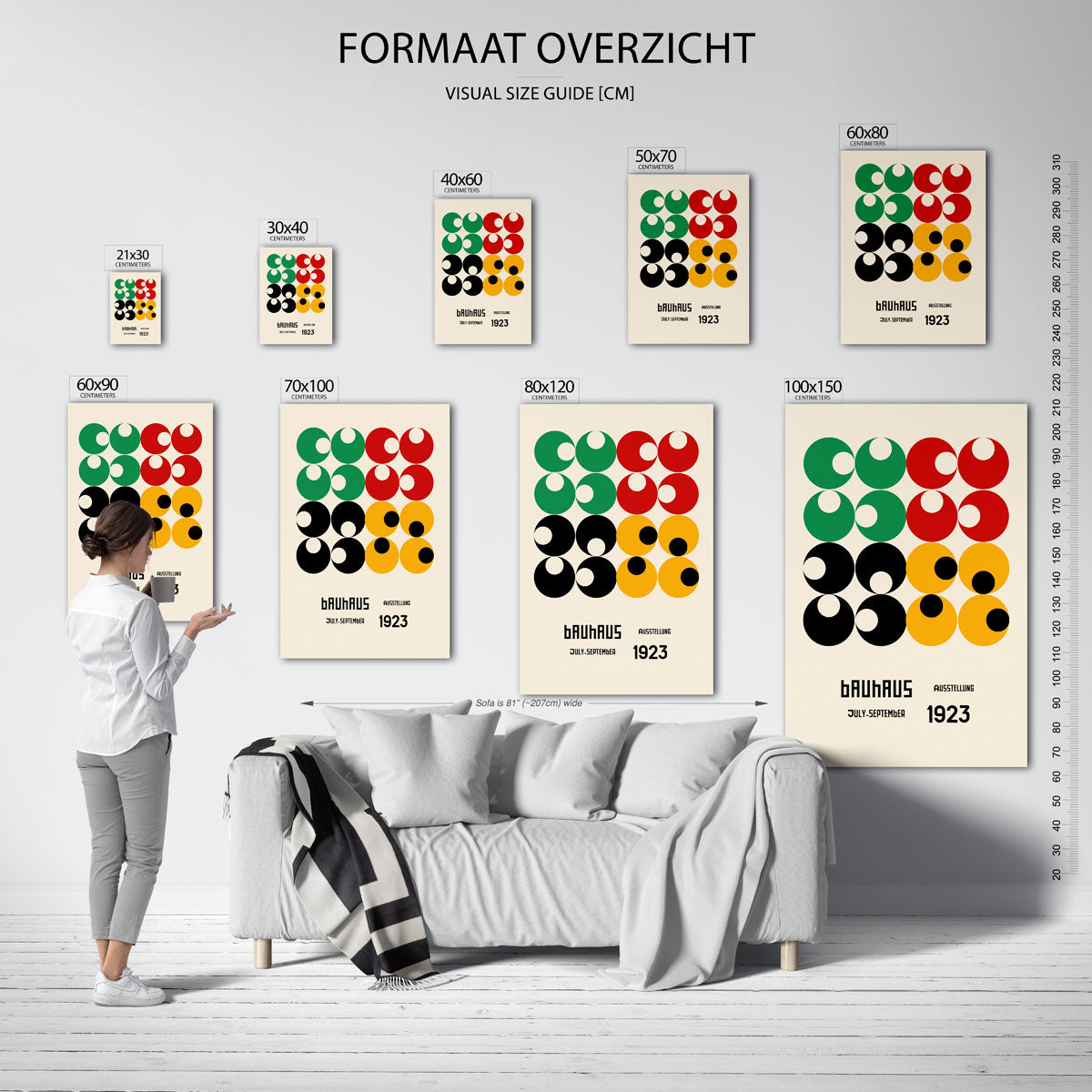 Cirkelvormen en kleur Poster