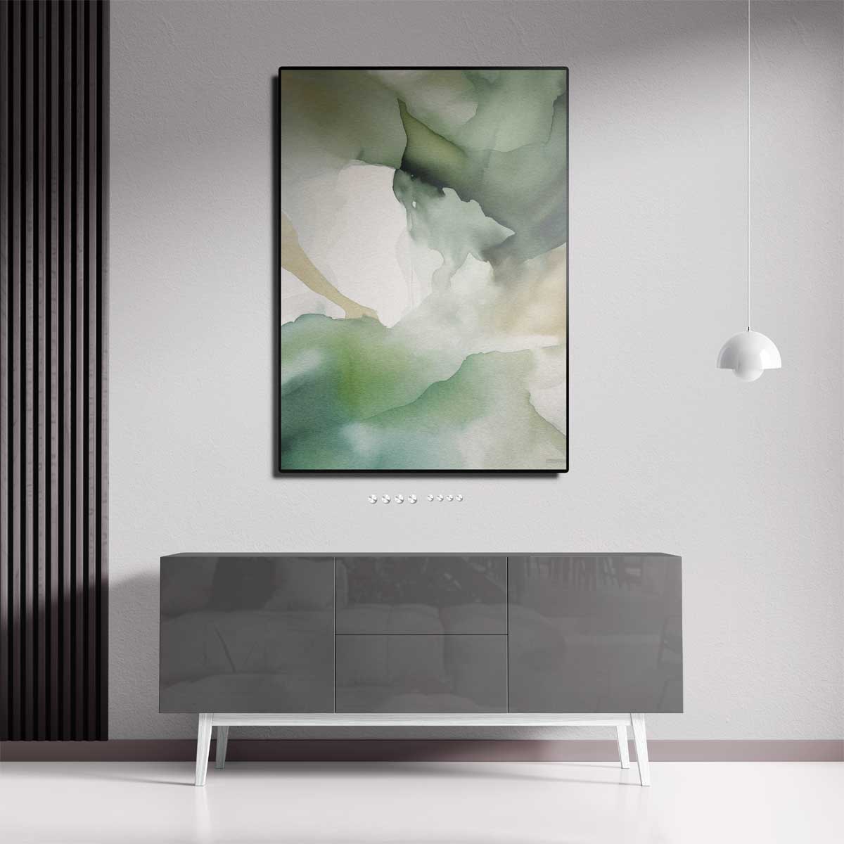 Mystieke Groenzweem Kunstwerk-canvas-dibond-plexiglas-wanddecoratie-WallArtistic