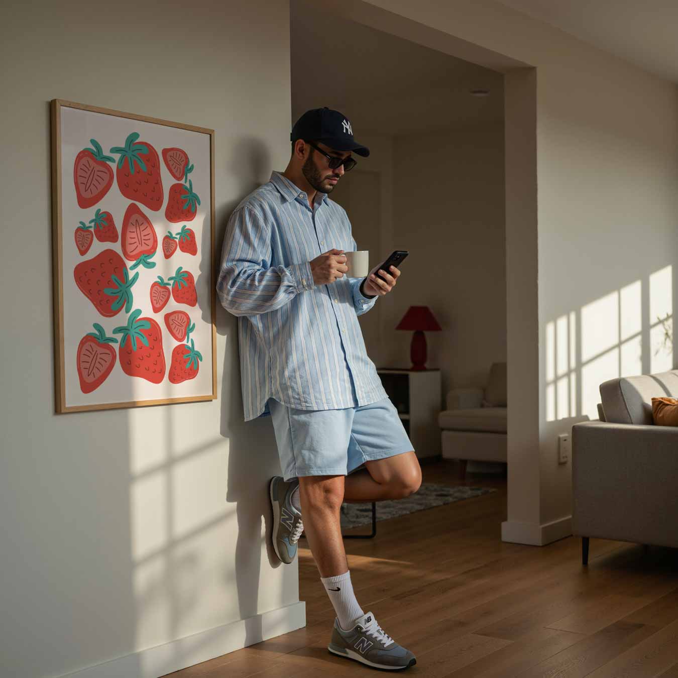 Lieve Aardbeien Poster-WallArtistic