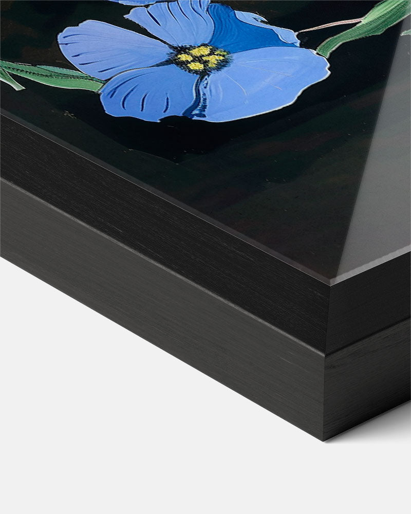 Bloeiende Blauwdruk Poster-WallArtistic