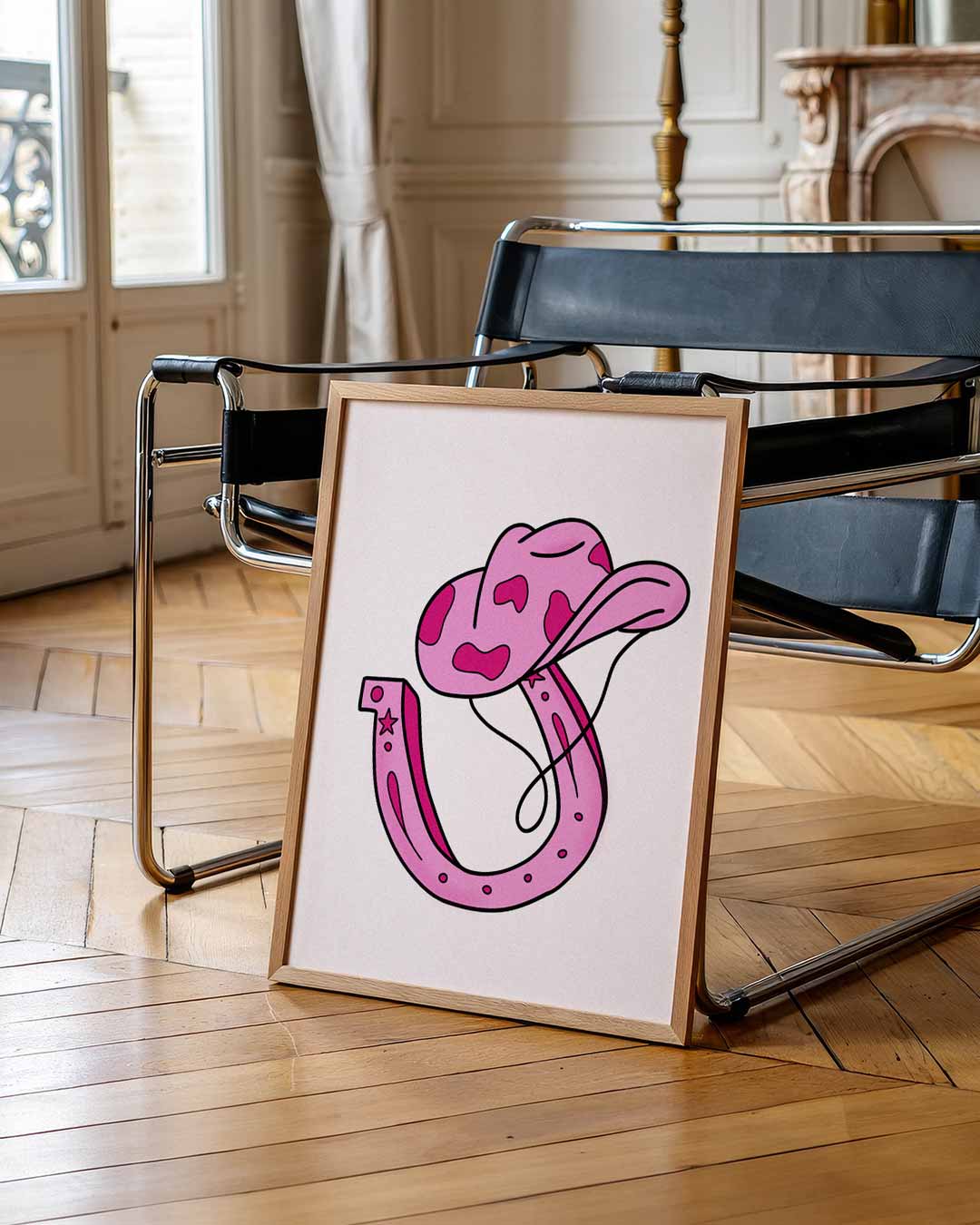 Roze Cowboy Magie Poster