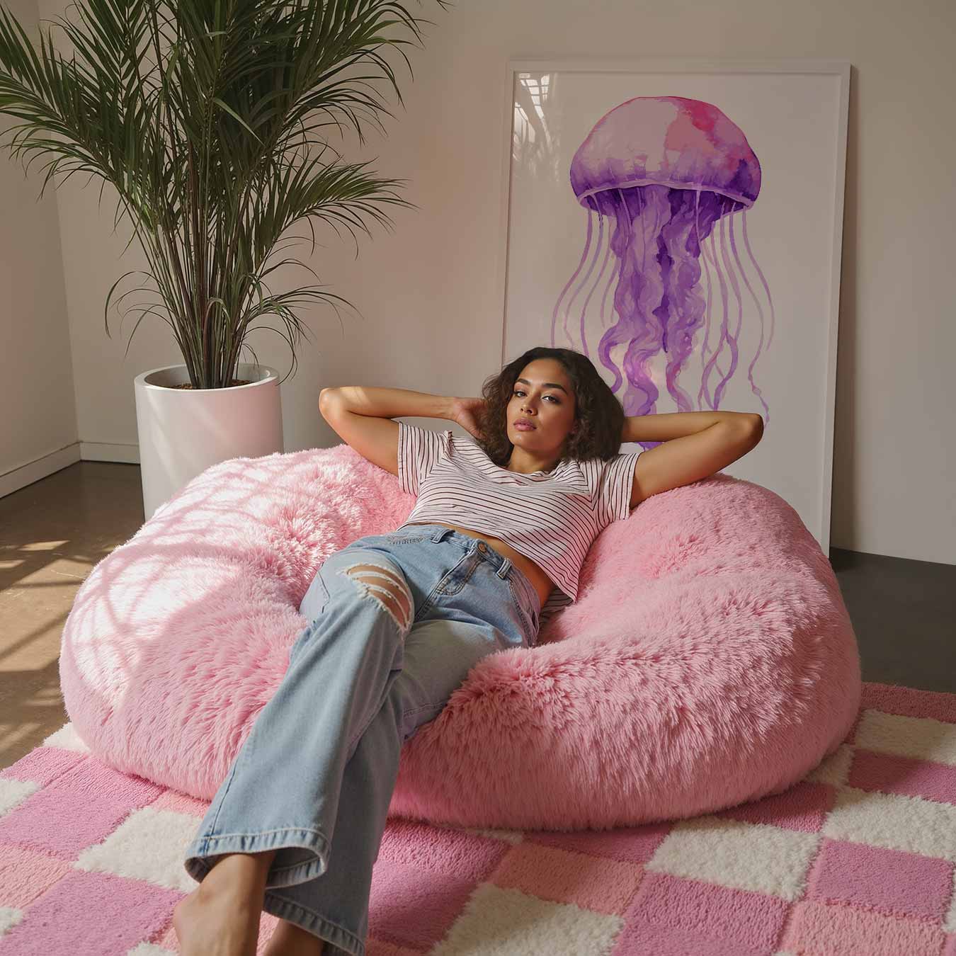 Dromerige Kwal Schilderij Poster-WallArtistic