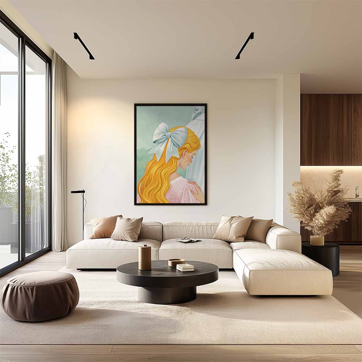 Pastel Dromerigheid Kunstwerk-canvas-dibond-plexiglas-wanddecoratie-WallArtistic