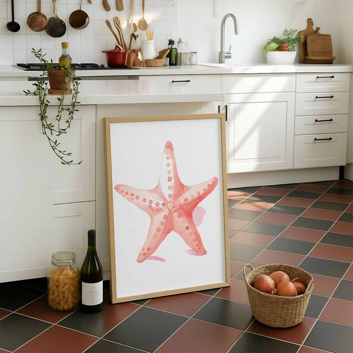Rustige Zeester Wanddecoratie Poster