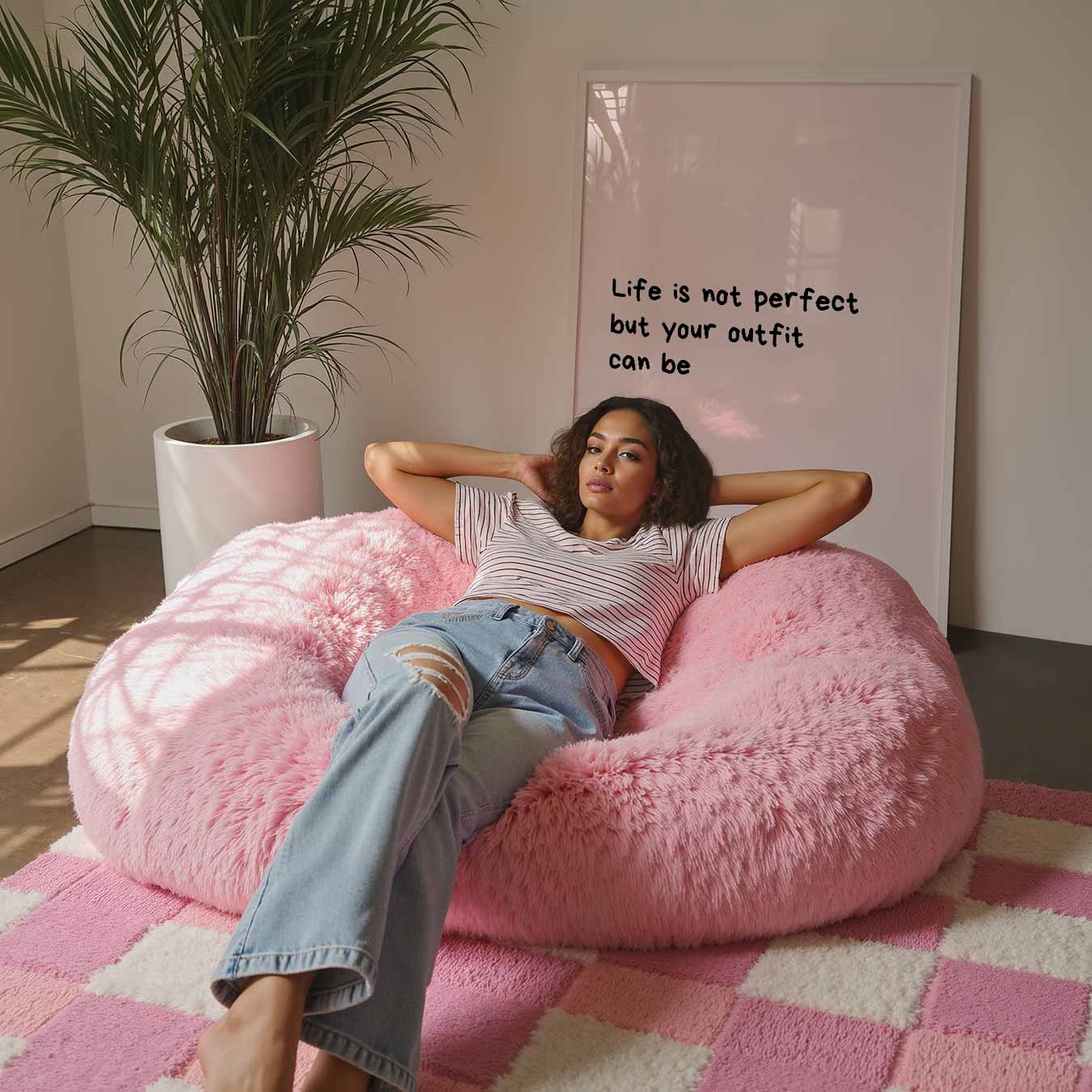 Inspirerende Outfit Quote Poster-WallArtistic