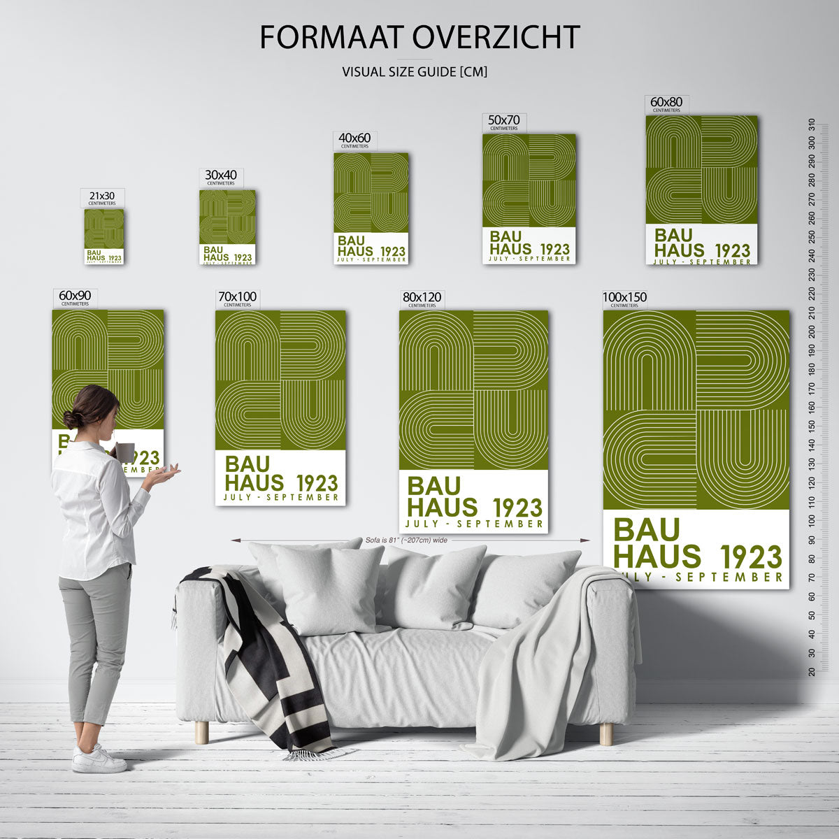 Lijnen en vormen Poster