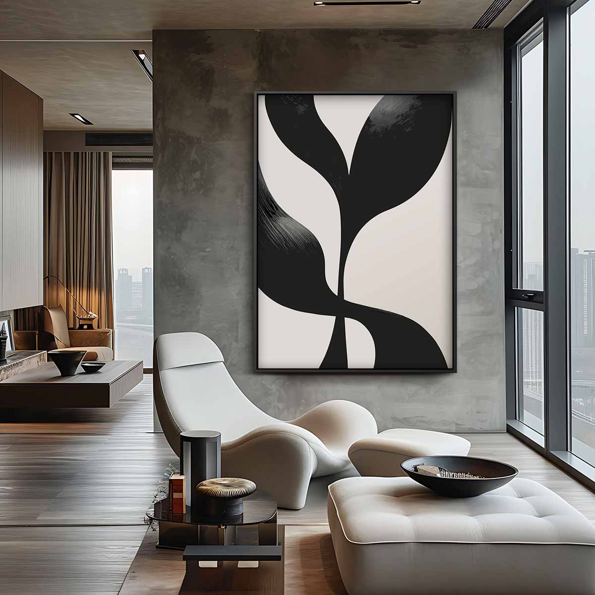 Minimalistische Elegantie Kunstwerk-canvas-dibond-plexiglas-wanddecoratie-WallArtistic