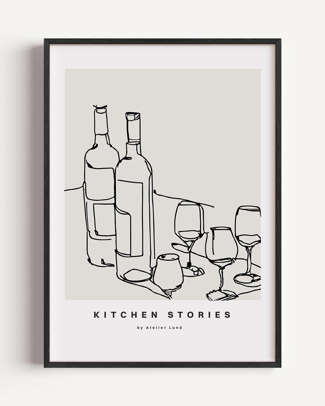 Stijlvolle Keukenlijnen Poster-WallArtistic