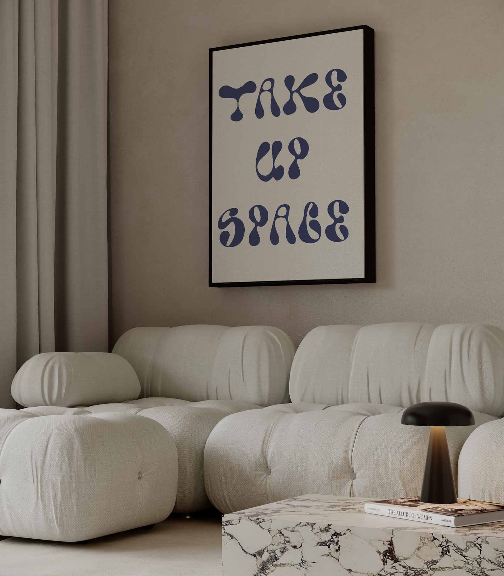 Ruimte voor Jouw Energie Kunstwerk-canvas-dibond-plexiglas-wanddecoratie-WallArtistic