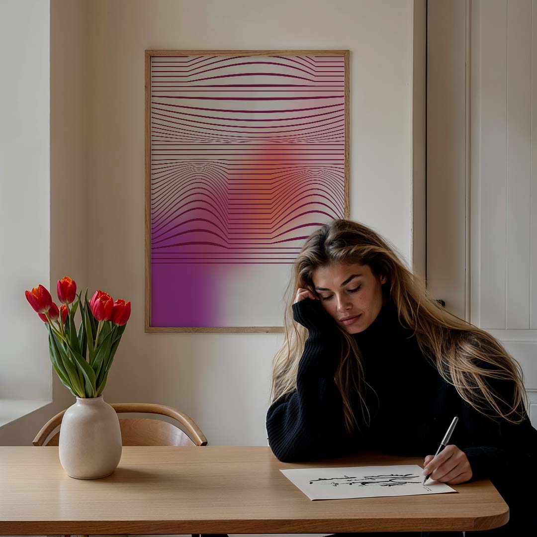 Modieuze Geometrische Print Poster-WallArtistic