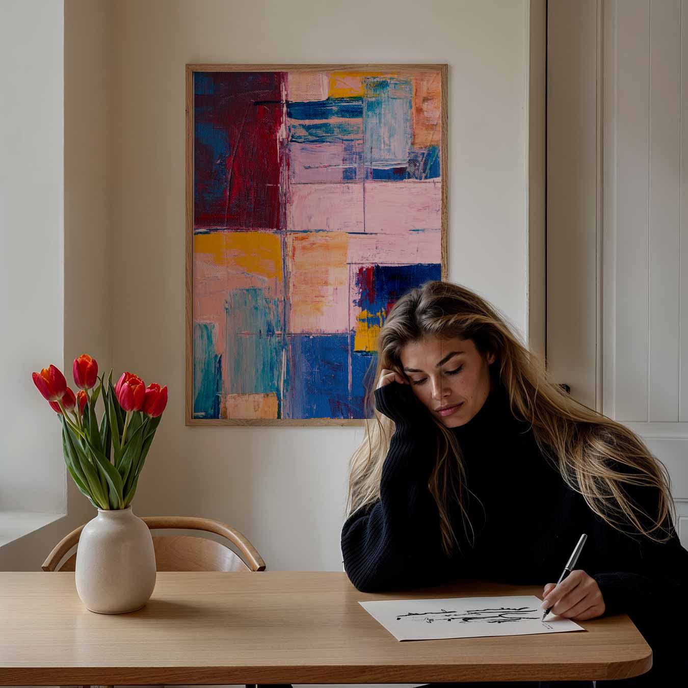 Abstract Kleurencompositie Poster-WallArtistic