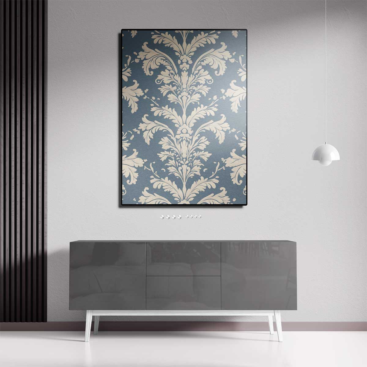 Klassiek Barok Behangpatroon Kunstwerk-canvas-dibond-plexiglas-wanddecoratie-WallArtistic