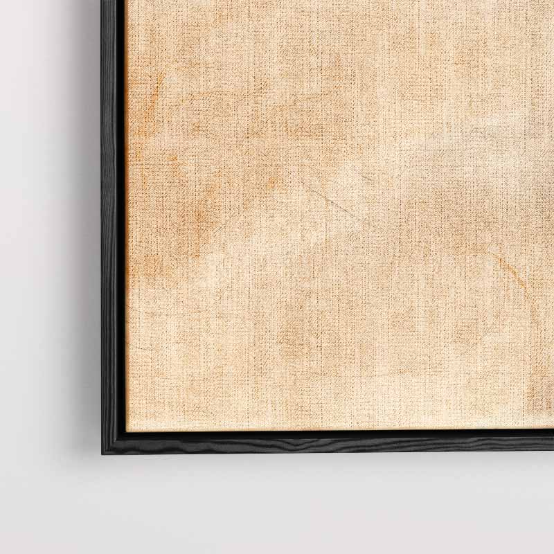 Dansende Lijnen in Amber Kunstwerk-canvas-dibond-plexiglas-wanddecoratie-WallArtistic