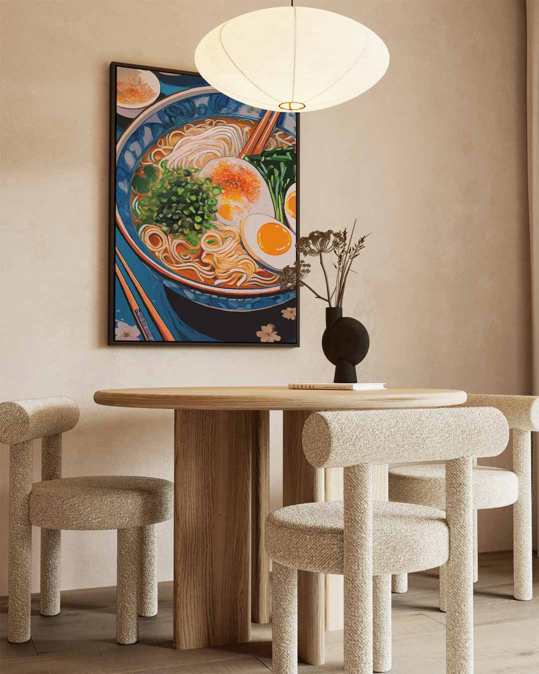 Ramen Liefde Illustratie Kunstwerk-canvas-dibond-plexiglas-wanddecoratie-WallArtistic