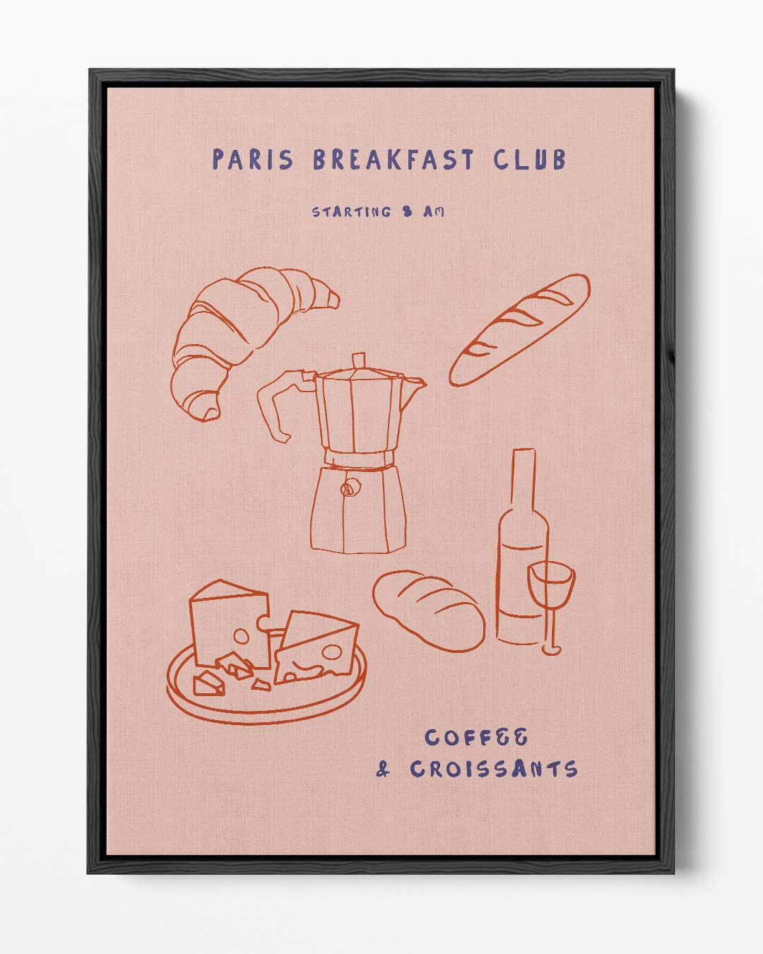 Paris Ontbijtclub Poster