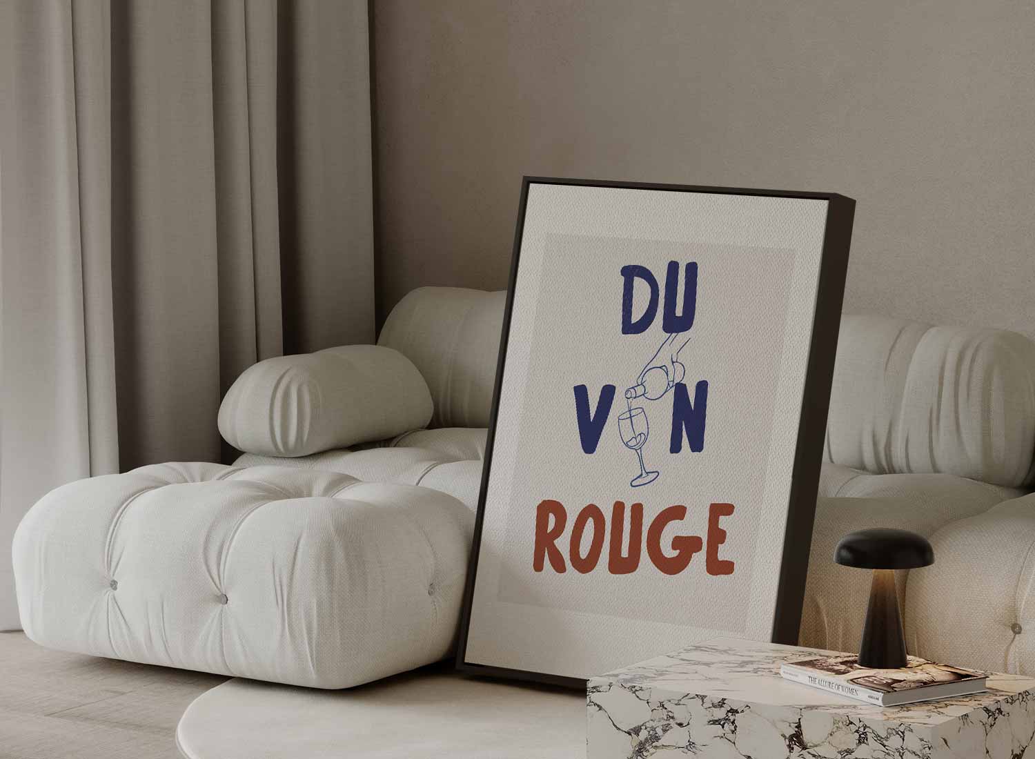 Du Vin Rouge Poster