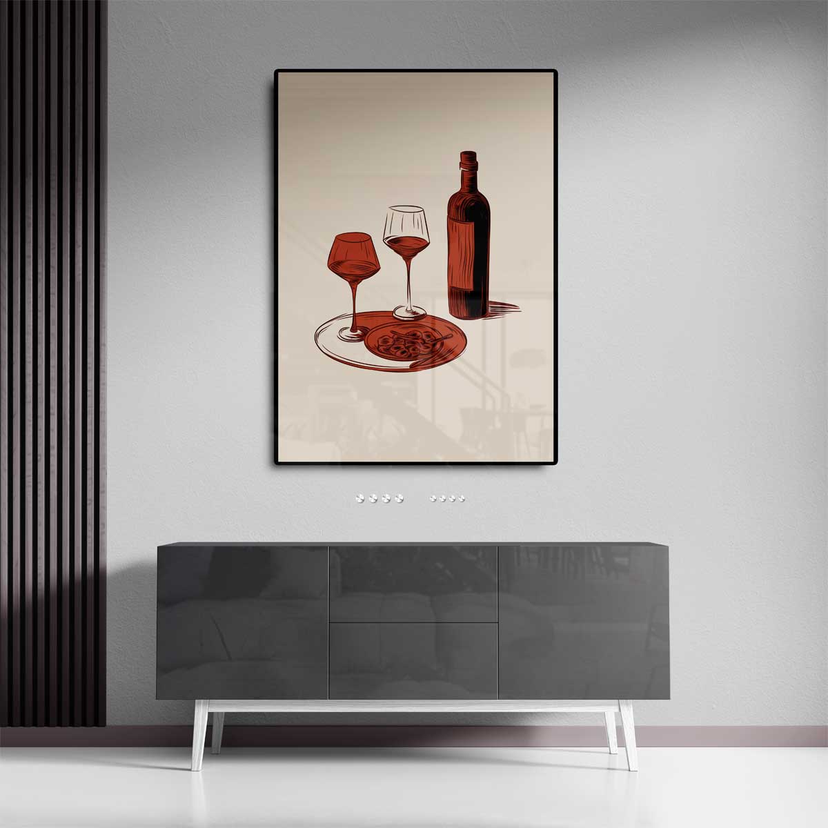 Italiaans Avondje Kunstwerk-canvas-dibond-plexiglas-wanddecoratie-WallArtistic