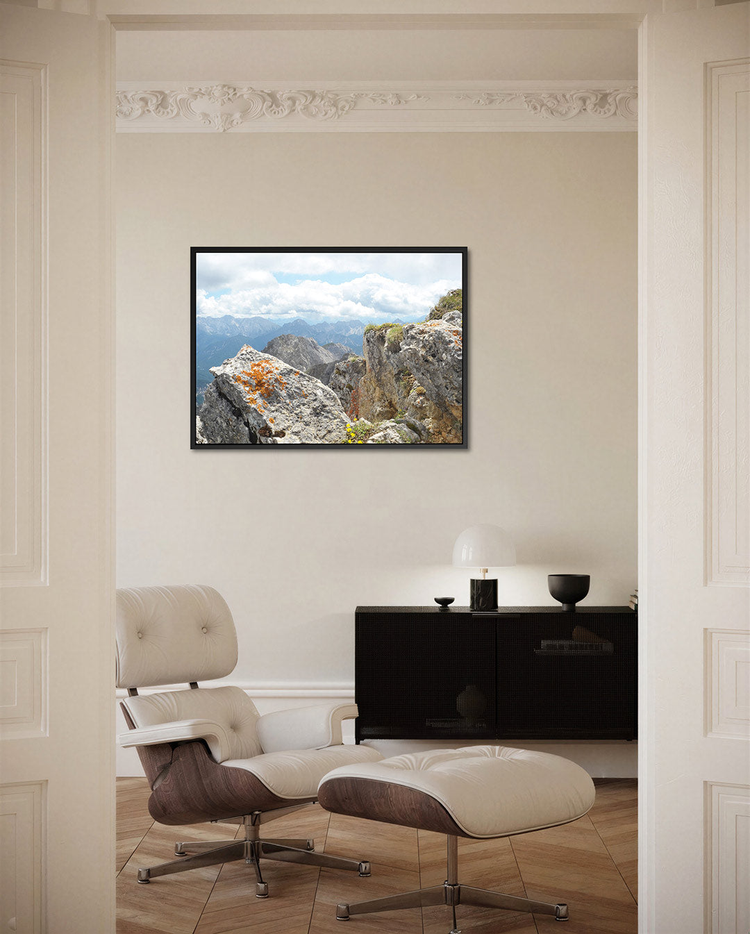 Rotsachtige berglandschap Kunstwerk