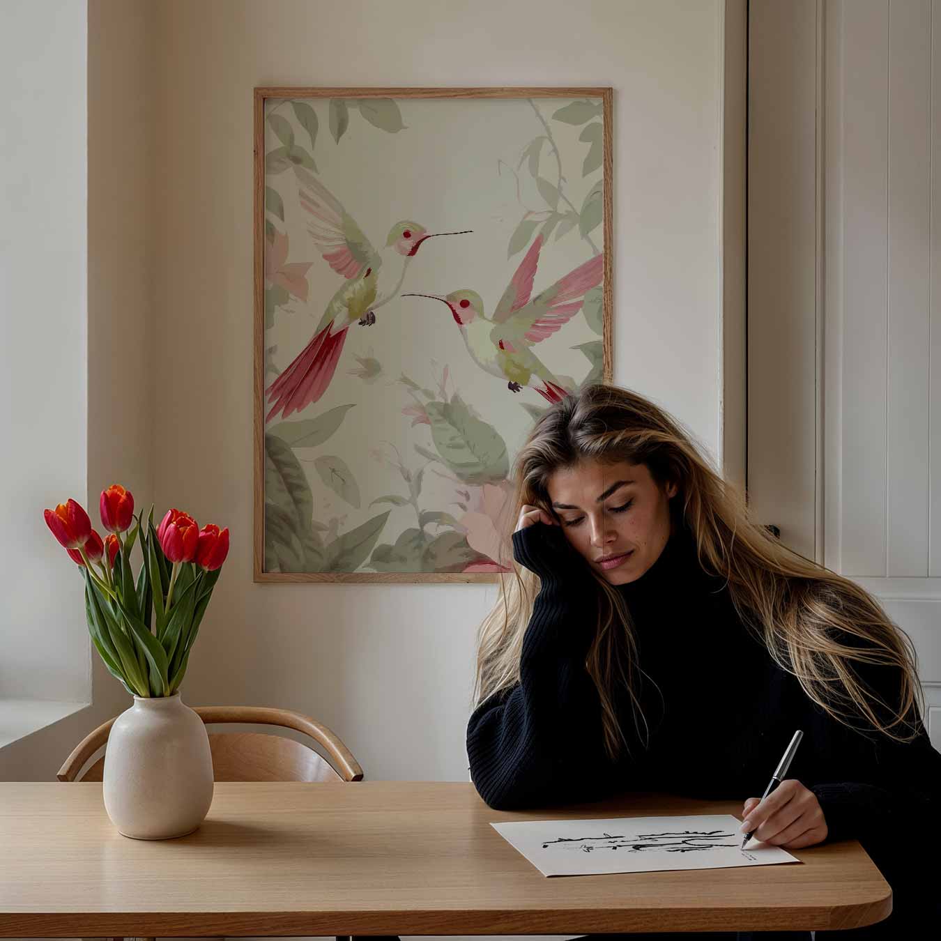 Betoverende Kolibrie Poster-WallArtistic