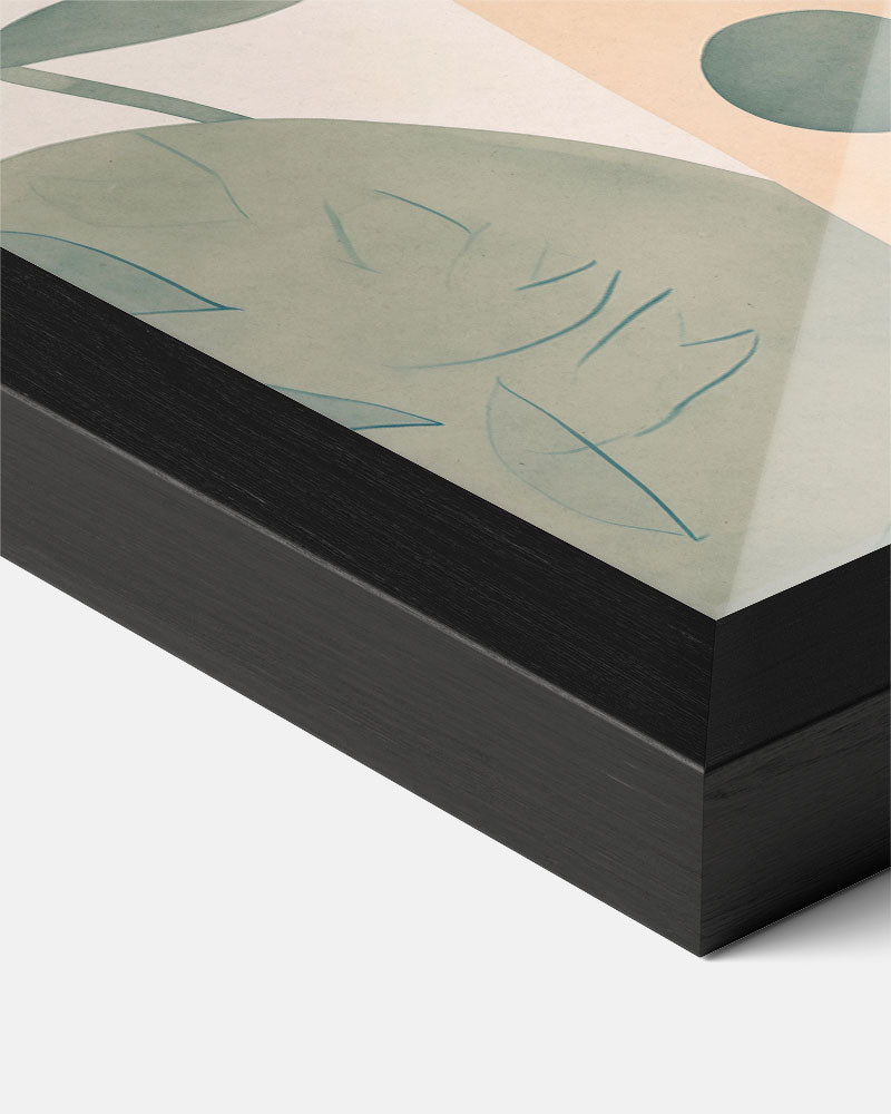 Vrouwelijke Abstractie met Natuurtint Poster-WallArtistic