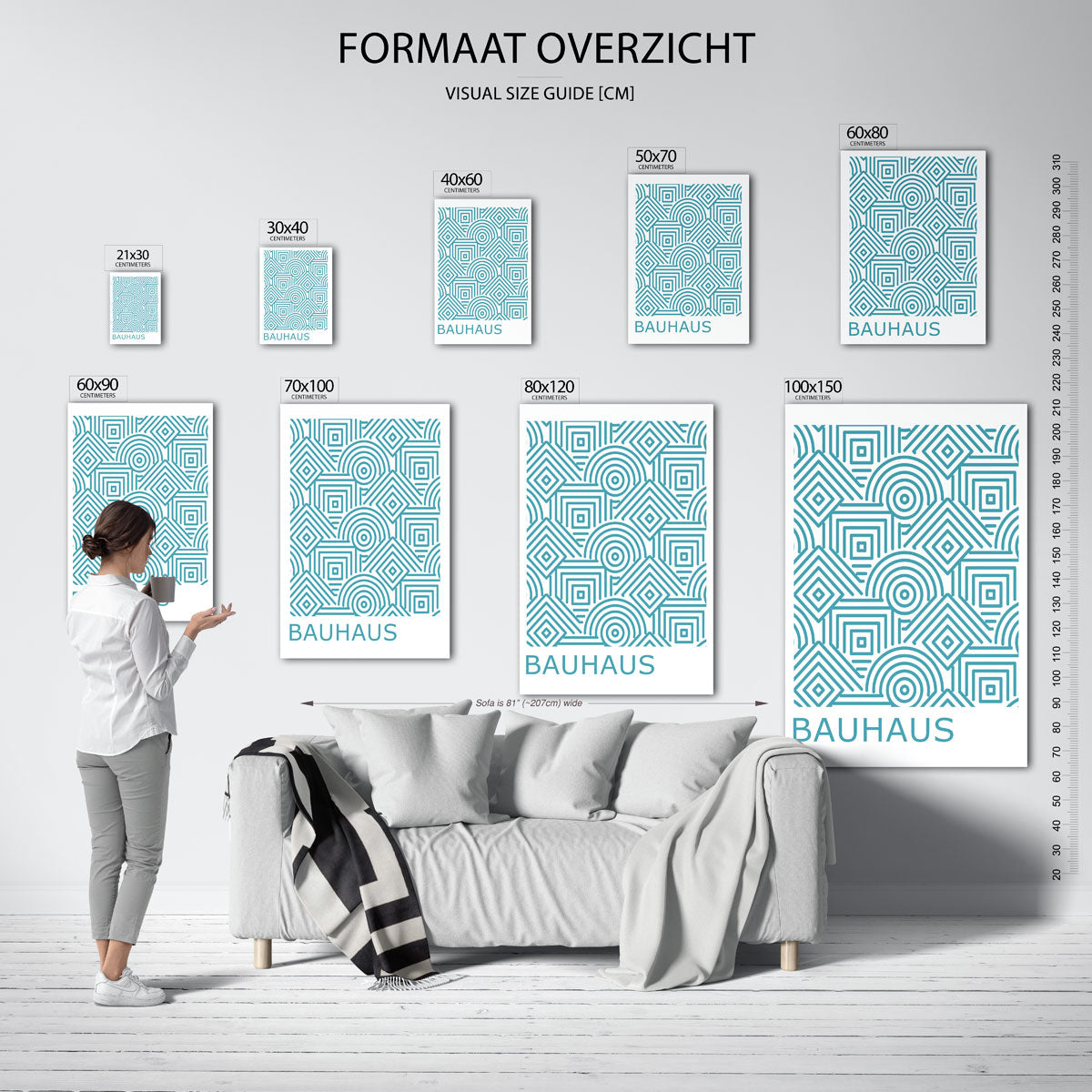 Lijnen en patronen Poster