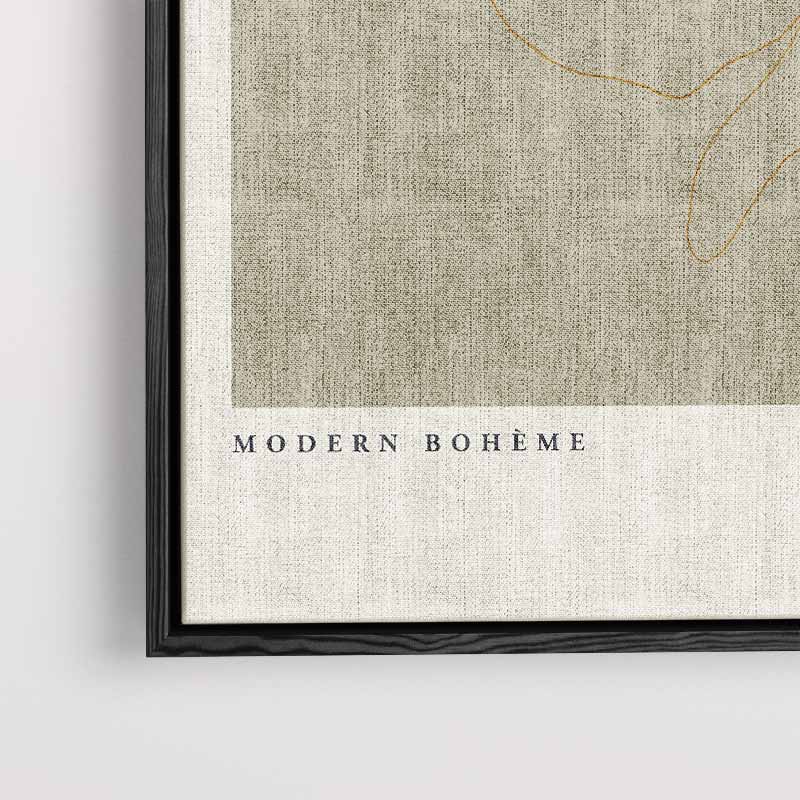 Modern Bohème Citroen Lijntekening Kunstwerk-canvas-dibond-plexiglas-wanddecoratie-WallArtistic