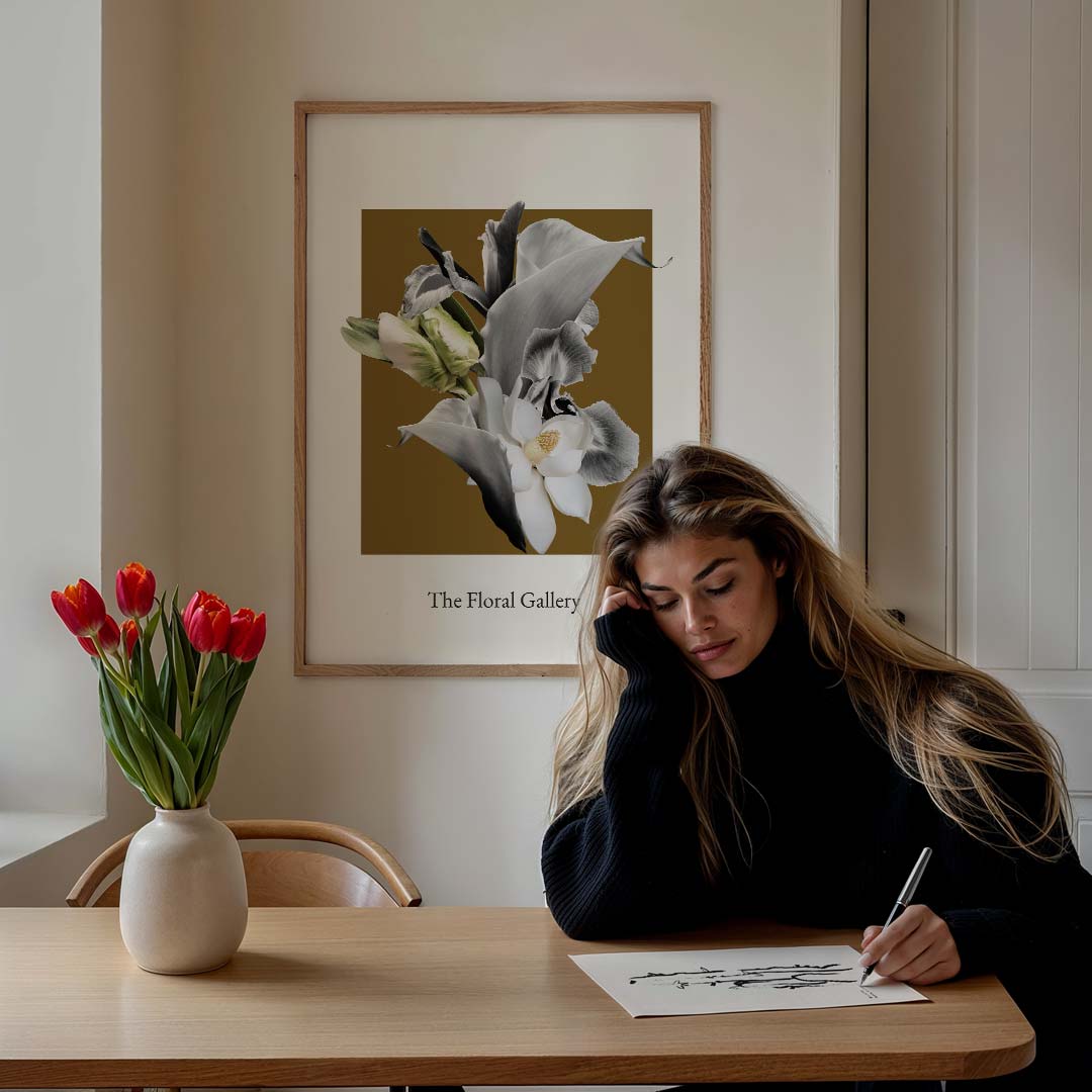 Elegante Bloemenpracht Poster-WallArtistic