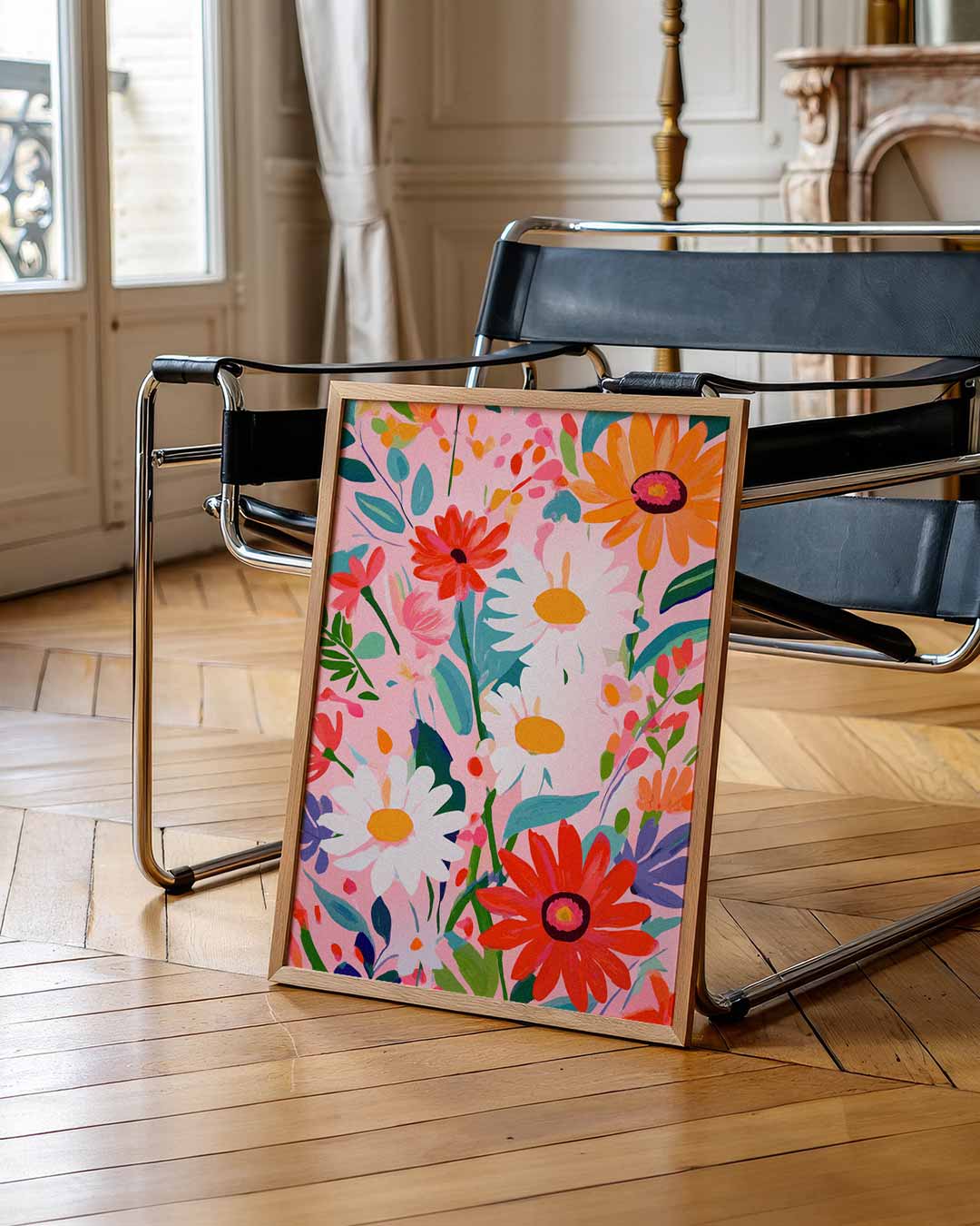 Bloemenpracht op Canvas Poster