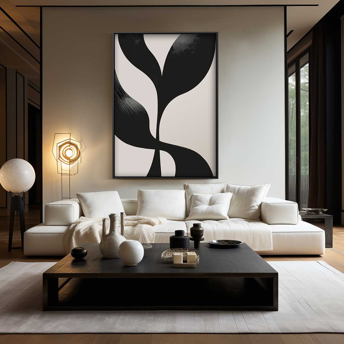Minimalistische Elegantie Kunstwerk-canvas-dibond-plexiglas-wanddecoratie-WallArtistic