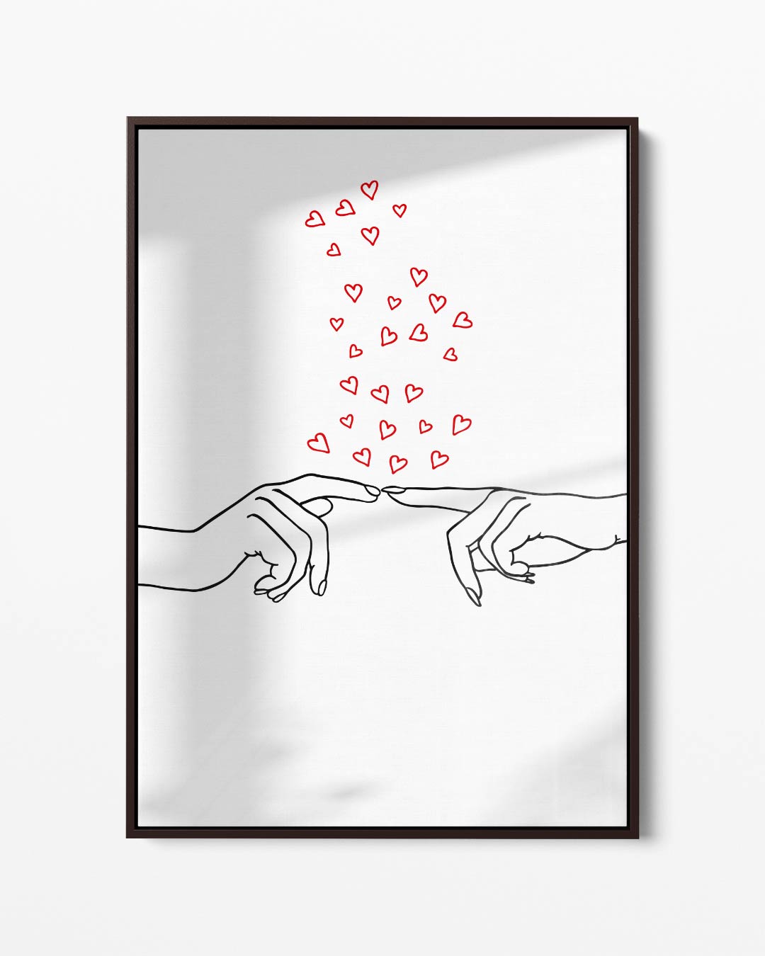 Aanraking van Liefde Kunstwerk-canvas-dibond-plexiglas-wanddecoratie-WallArtistic